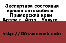 Экспертиза состояния кузова автомобиля - Приморский край, Артем г. Авто » Услуги   